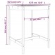 Sodo stalas, 82,5x82,5x110cm, pušies medienos masyvas