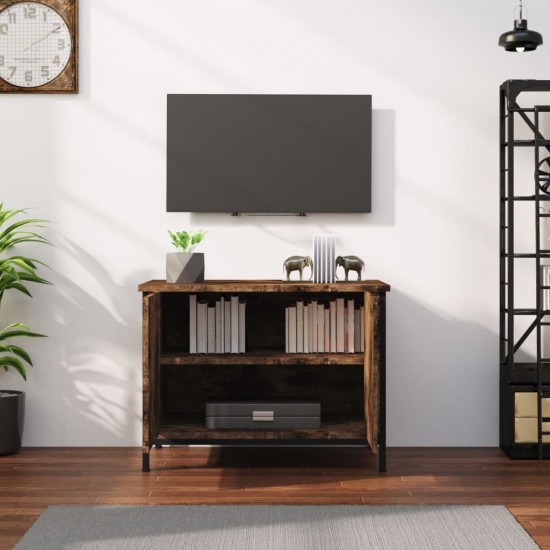 TV spintelė su durelėmis, ruda ąžuolo, 60x35x45cm, mediena