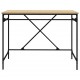 Rašomasis stalas, ąžuolo, 100x50x75cm, apdirbta mediena/geležis
