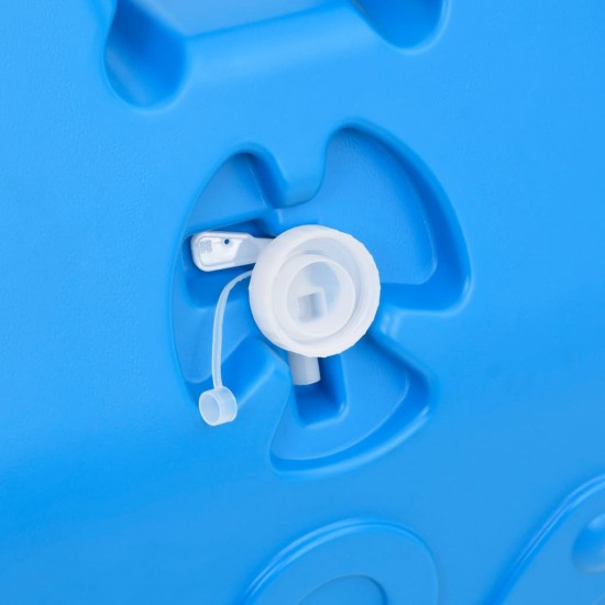 Vandens bakas su ratukais stovyklavimui, mėlynos spalvos, 25l