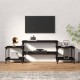 Televizoriaus spintelė, juodos spalvos, 157x35x52cm, mediena