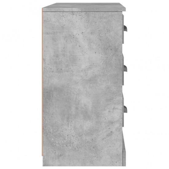 Šoninė spintelė, betono pilka, 104,5x35,5x67,5cm, mediena