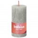 Bolsius Žvakės Shine, 8vnt., smėlio pilkos, 100x50mm, cilindro formos
