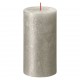 Bolsius Žvakės Shimmer, 4vnt., šampano, 130x68mm, cilindro formos