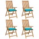 Kėdės pagalvėlės, 4vnt., turkio, 50x50x7cm, oksfordo audinys
