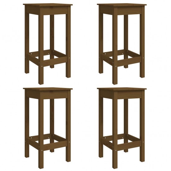 Sodo baro baldų komplektas, 5 dalių, medaus rudas, pušis
