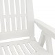 Atlošiamos sodo kėdės, 2vnt., baltos spalvos, PP