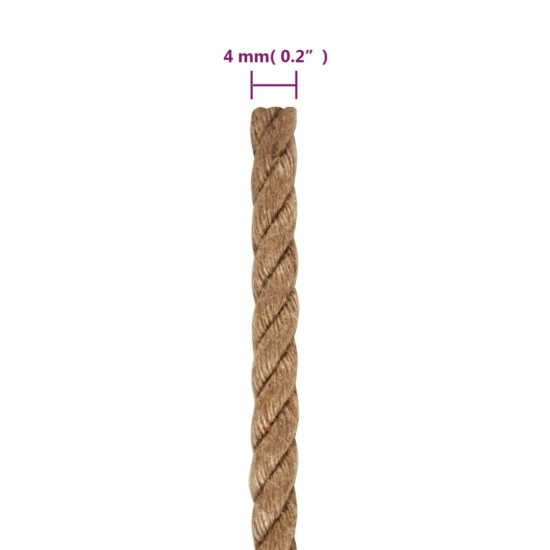 Džiuto virvė, 50m ilgio, 4mm storio