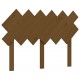 Lovos rėmas su galvūgaliu, rudas, mediena, mažas dvivietis