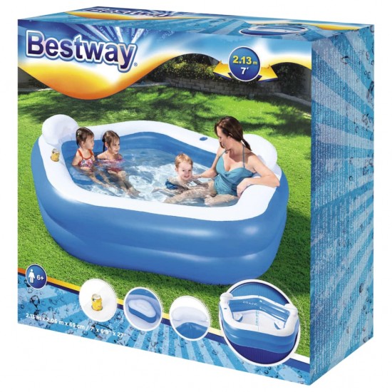 Bestway Family Fun Pripučiamas baseinas, 213x206x69cm