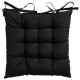 Madison Sėdynės pagalvėlė Panama, juodos spalvos, 46x46cm