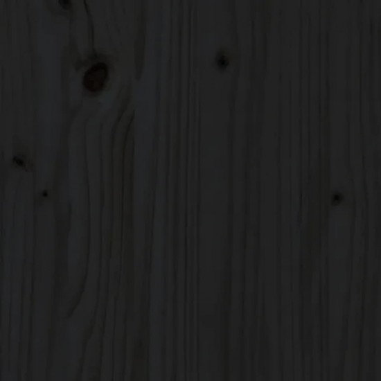 Lovos rėmas su galvūgaliu, juodas, 100x200cm, medienos masyvas