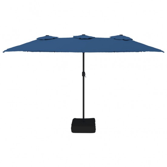Dvigubas skėtis nuo saulės, tamsiai mėlynos spalvos, 449x245cm