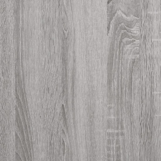 Vinilinių plokštelių spintelė, pilka, 74,5x38x48cm, mediena