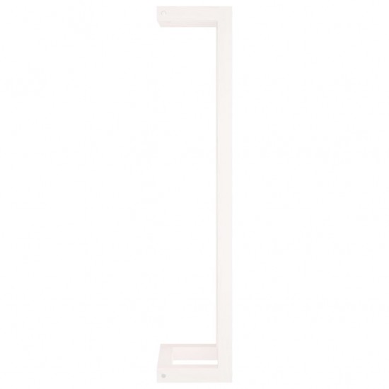 Rankšluosčių kabykla, balta, 23x18x90cm, pušies masyvas