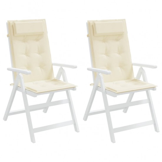 Kėdės pagalvėlės, 2vnt., kreminės spalvos, oksfordo audinys