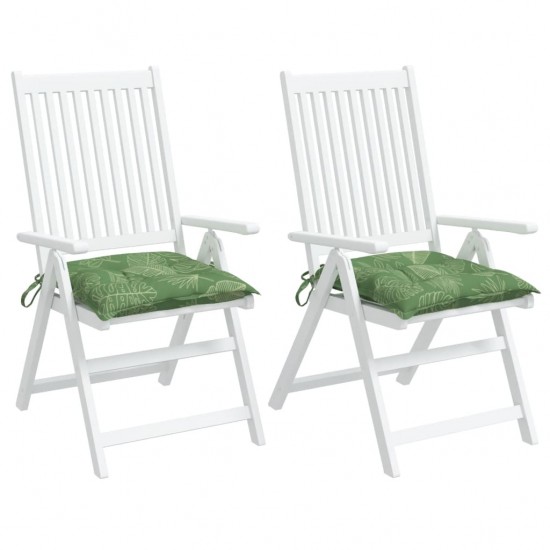 Kėdės pagalvėlės, 2vnt., 50x50x7cm, audinys, su lapais