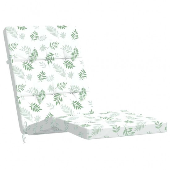 Terasos kėdės pagalvėlės, 2vnt., oksfordo audinys, su lapais
