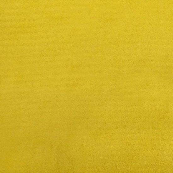 Poilsio gultas, geltonos spalvos, aksomas