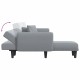 L formos sofa-lova, šviesiai pilka, 275x140x70cm, audinys