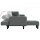 L formos sofa-lova, tamsiai pilka, 275x140x70cm, audinys