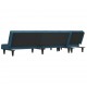 L formos sofa-lova, mėlynos spalvos, 255x140x70cm, aksomas
