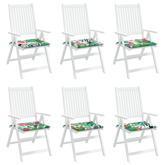 Kėdės pagalvėlės, 6vnt., įvairių spalvų, 40x40x3cm, audinys