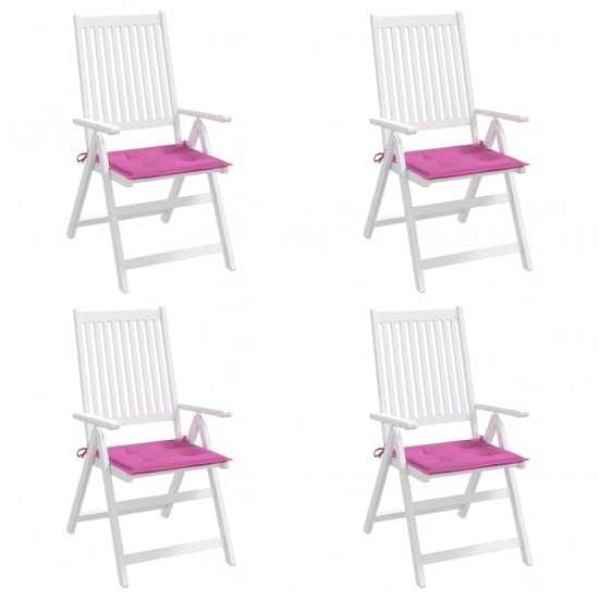 Kėdės pagalvėlės, 4vnt., rožinės spalvos, 40x40x3cm, audinys