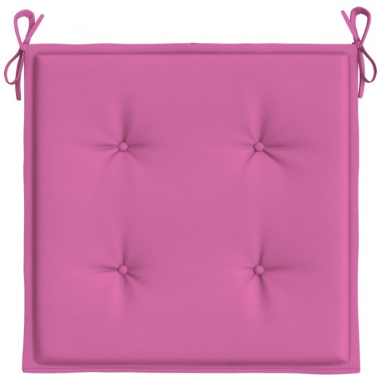Kėdės pagalvėlės, 4vnt., rožinės spalvos, 40x40x3cm, audinys