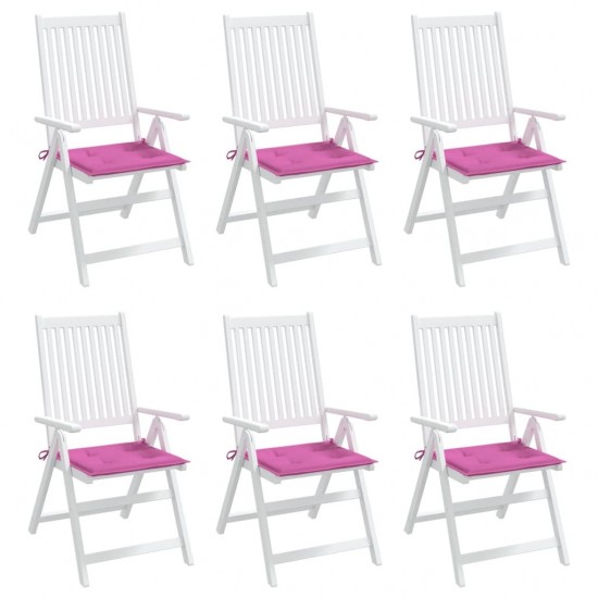 Kėdės pagalvėlės, 6vnt., rožinės spalvos, 50x50x3cm, audinys