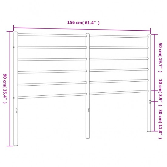 Metalinis galvūgalis, juodos spalvos, 150cm