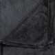 Apklotas, juodos spalvos, 130x170cm, poliesteris