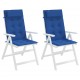 Kėdės pagalvėlės, 2vnt., karališkos mėlynos, oksfordo audinys