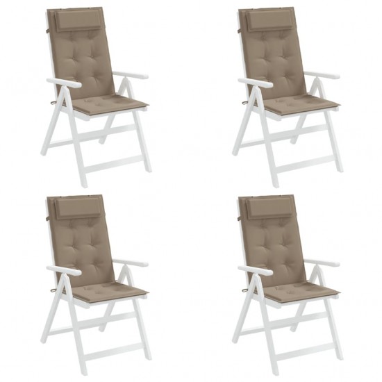 Kėdės pagalvėlės, 4vnt., taupe spalvos, oksfordo audinys
