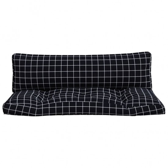 Palečių pagalvėlės, 2vnt., oksfordo audinys, juodi langeliai