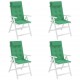 Kėdės pagalvėlės, 4vnt., žalios spalvos, oksfordo audinys
