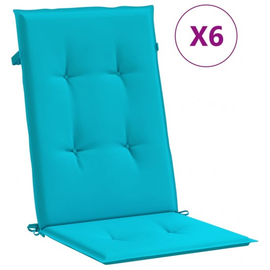 Kėdės pagalvėlės, 6vnt., turkio spalvos, audinys