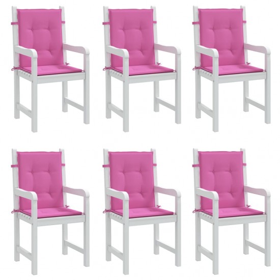 Kėdės pagalvėlės, 6vnt., rožinės spalvos, audinys