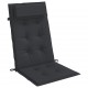 Kėdės pagalvėlės, 4vnt., juodos spalvos, oksfordo audinys