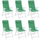 Kėdės pagalvėlės, 6vnt., žalios spalvos, oksfordo audinys