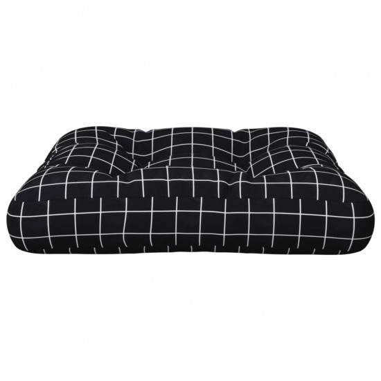 Paletės pagalvėlė, 50x50x12cm, audinys, su juodais langeliais