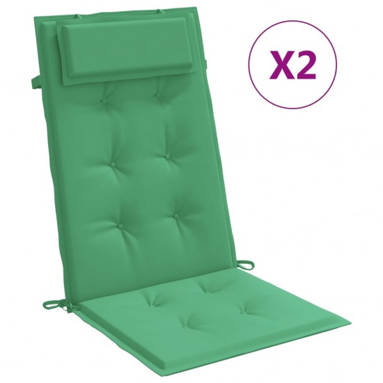 Kėdės pagalvėlės, 2vnt., žalios spalvos, oksfordo audinys