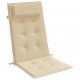 Kėdės pagalvėlės, 6vnt., smėlio spalvos, oksfordo audinys