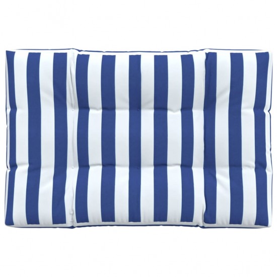 Paletės pagalvėlė, mėlyna/balta, 120x80x12cm, audinys, dryžuota