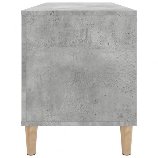 Vinilinių plokštelių spintelė, betono, 100x38x48cm, mediena