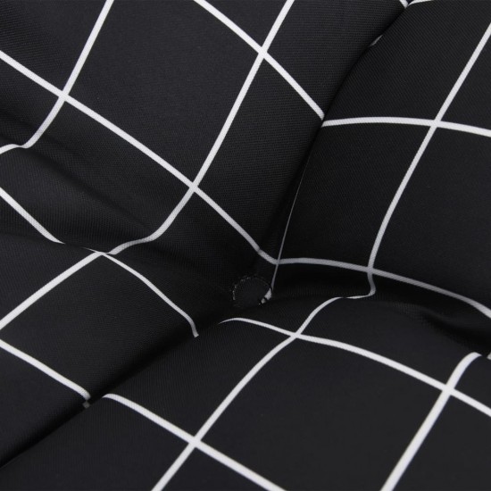 Paletės pagalvėlė, 120x80x12cm, audinys, su juodais langeliais