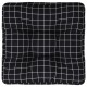 Paletės pagalvėlė, 60x60x12cm, audinys, su juodais langeliais
