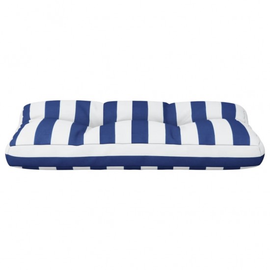 Paletės pagalvėlė, mėlyna/balta, 70x40x12cm, audinys, dryžuota