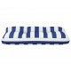 Paletės pagalvėlė, mėlyna/balta, 70x40x12cm, audinys, dryžuota