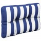 Paletės pagalvėlė, mėlyna/balta, 50x40x12cm, audinys, dryžuota